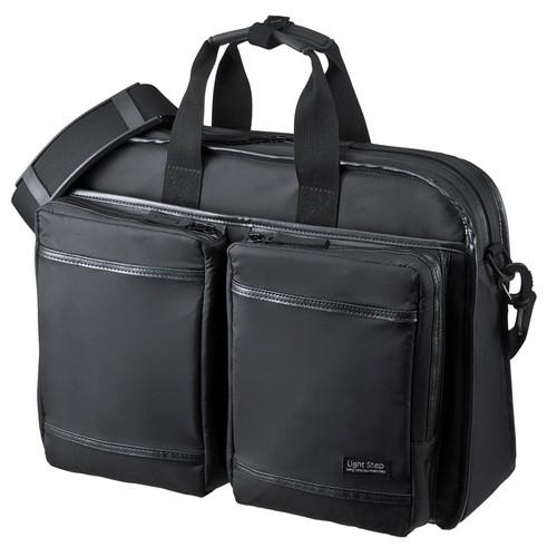 3WAYビジネスバッグ パソコンバッグ 15.6型ワイド対応 超撥水 軽量 ブラック BAG-LW10BK サンワサプライ