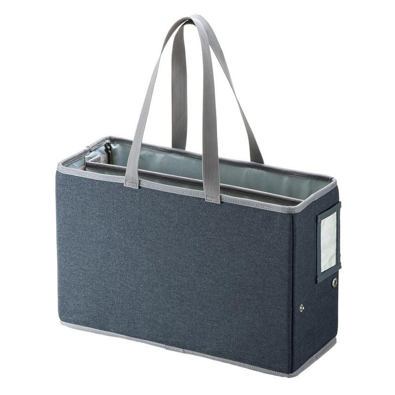 ボックス型バッグ テレワーク グレー 15 6インチワイドまで対応 自立 収納 持ちはこび Bag Tw2gy サンワサプライ 適当な価格