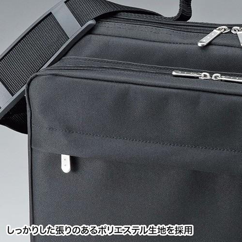 PCキャリングバッグ ビジネス 通勤 15.6型ワイド対応 シングルタイプ ブラック BAG-U54BK2 サンワサプライ|esupply|03