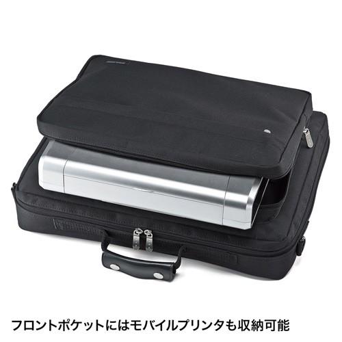 PCキャリングバッグ ビジネス 通勤 15.6型ワイド対応 シングルタイプ ブラック BAG-U54BK2 サンワサプライ|esupply|05