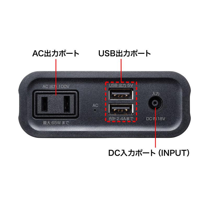 特売PSEモバイルバッテリー AC65W BTL-RDC16MG