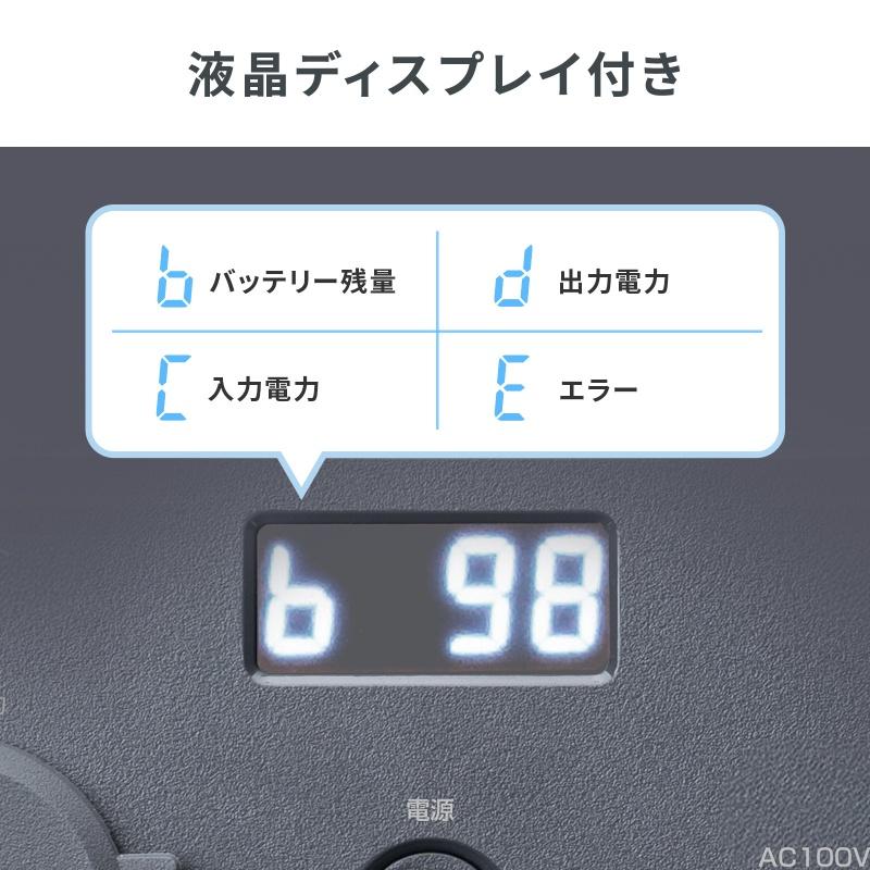 ポータブル電源 102.4Wh AC出力 200W 持ち運び 軽量 USB PD65W 32000mAh LEDライト付き 停電 災害 車中泊 ノートパソコン BTL-RDC45の画像