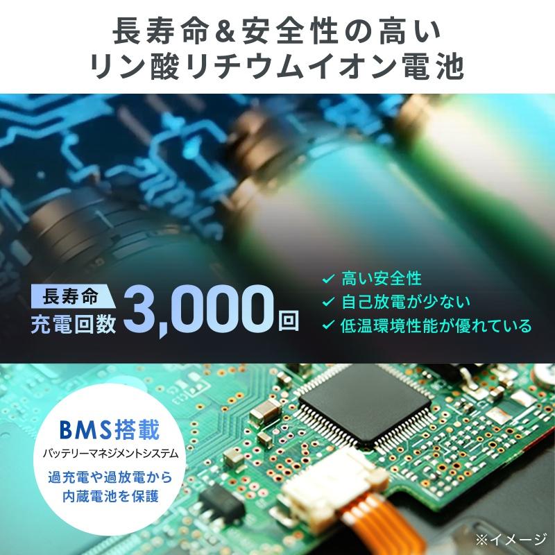 ポータブル電源 102.4Wh AC出力 200W 持ち運び 軽量 USB PD65W 32000mAh LEDライト付き 停電 災害 車中泊 ノートパソコン BTL-RDC45の画像