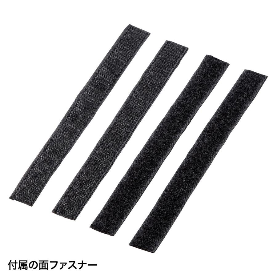 ケーブルトレー ケーブル タップ配線 デスク背面取付 クランプ式 メッシュ素材 汎用 CB-CT5 サンワサプライの画像