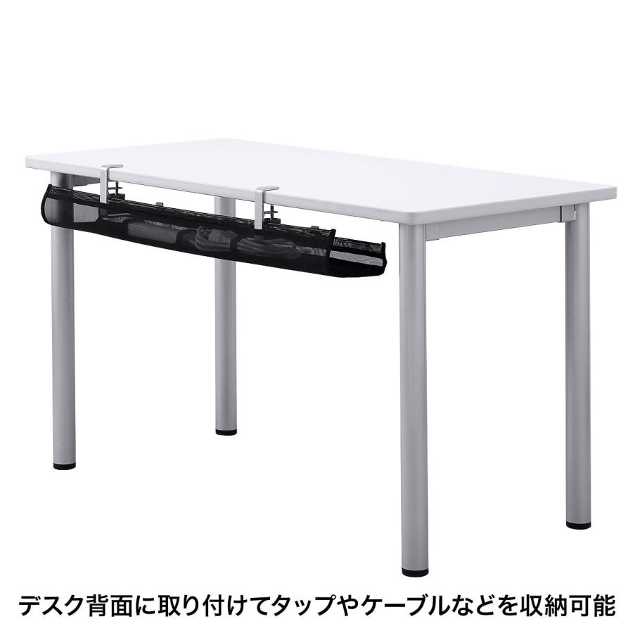 ケーブルトレー ケーブル タップ配線 デスク背面取付 クランプ式 メッシュ素材 汎用 CB-CT5 サンワサプライの画像