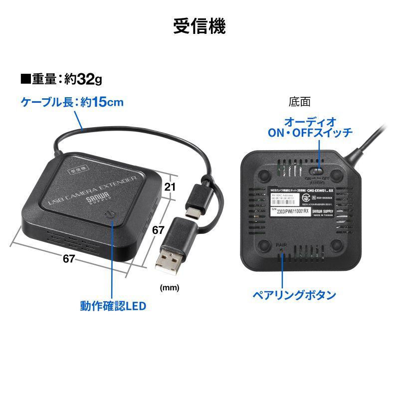 SANWA SUPPLY（サンワサプライ） WEBカメラ無線化キット USB タイプA
