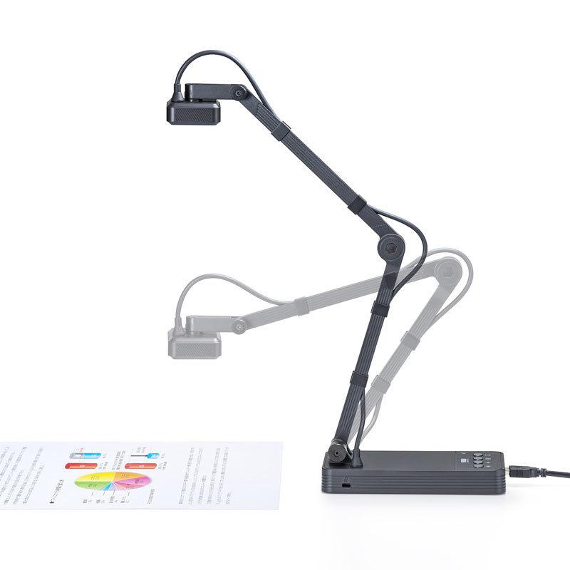 書画カメラ USBタイプ j5create、『書画カメラ機能搭載 フルHD Webカメラ JVU250