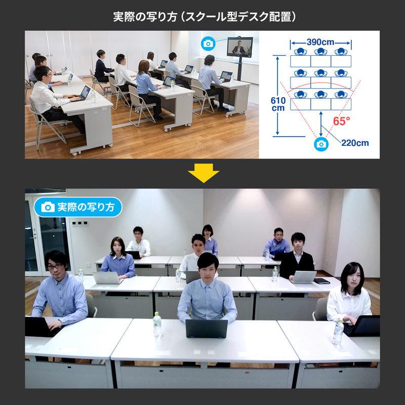 Webカメラ USB接続 マイク内蔵 Zoom Skype 会議 テレワーク CMS-V61BK サンワサプライ｜esupply｜03