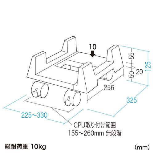 Cpuスタンド キャスター付き Cp 033 サンワサプライ イーサプライ Paypayモール店 通販 Paypayモール