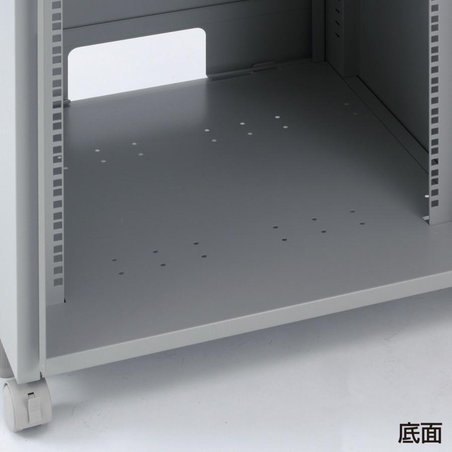 機器収納ボックス セキュリティボックス 19インチマウント 19U サーバー HUB ルーター NAS・HDD 鍵 扉 棚・セキュリティ CP-103 サンワサプライの画像