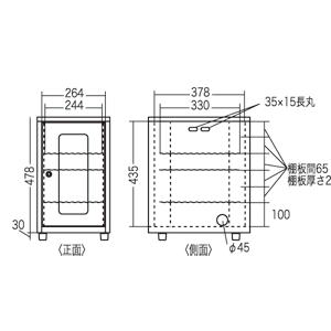 NAS・HDD・ネットワーク機器収納ボックス CP-KBOX1 サンワサプライ 代引不可 個人様宅への配送不可_2
