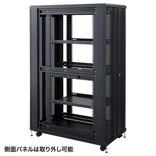予約 サーバーラック 19インチ 36U 大型 データセンター 観音扉 鍵 奥行110cm 全面メッシュパネル CP-SVCKAN36U サンワサプライ_9