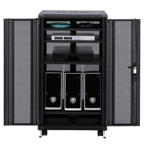 サーバーラック タワー型 ネットワーク機器収納 鍵付 NAS ルーター 高さ130cm 横幅70cm CP-SVCMULT2 サンワサプライ_2