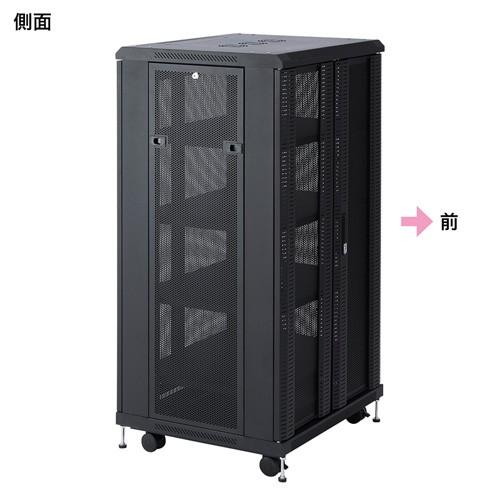 サーバーラック タワー型 ネットワーク機器収納 鍵付 NAS ルーター 高さ130cm 横幅70cm CP-SVCMULT2 サンワサプライ_7