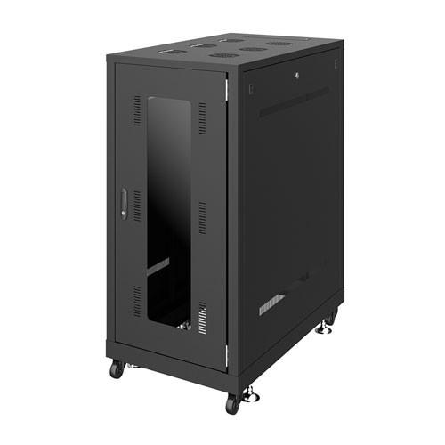 サーバーラック 19インチ 24U 中型 奥行100cm ブラック CP-SVN2410BKN サンワサプライ 代引不可 個人様宅への配送不可
