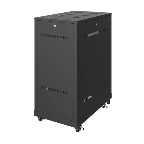サーバーラック 19インチ 24U 中型 奥行100cm ブラック CP-SVN2410BKN サンワサプライ 代引不可 個人様宅への配送不可の画像