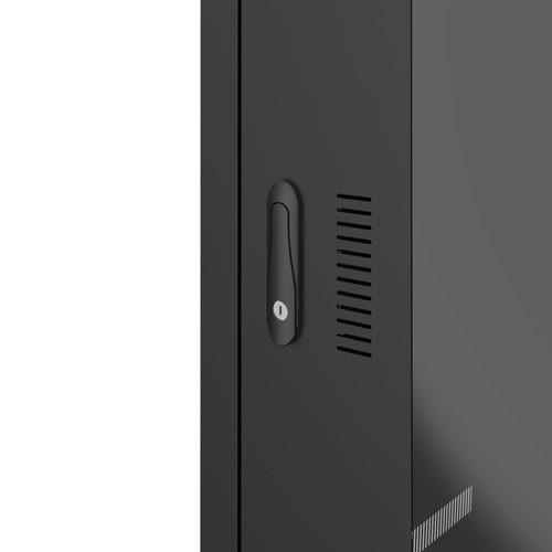 サーバーラック 19インチ 24U 中型 奥行100cm ブラック CP-SVN2410BKN サンワサプライ 代引不可 個人様宅への配送不可の画像
