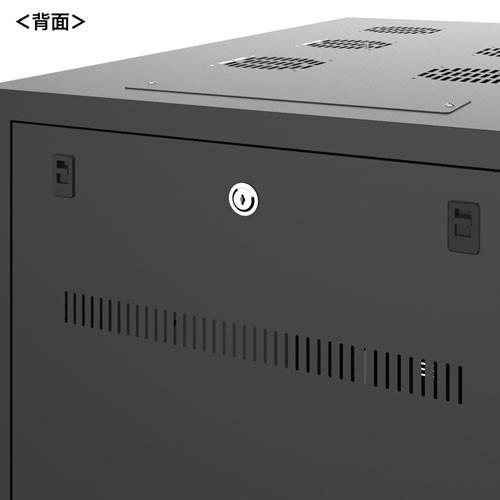サーバーラック 19インチ 24U 中型 奥行100cm ブラック CP-SVN2410BKN サンワサプライ 代引不可 個人様宅への配送不可の画像