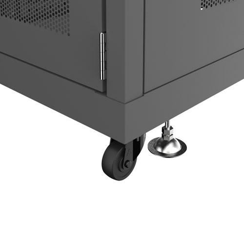 サーバーラック 19インチ 42U データセンター 大型 メッシュパネル 奥行100cm ブラック CP-SVN4210MBKN サンワサプライの画像