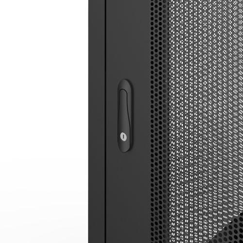 サーバーラック 19インチ 42U データセンター 大型 メッシュパネル 奥行100cm ブラック CP-SVN4210MBKN サンワサプライの画像