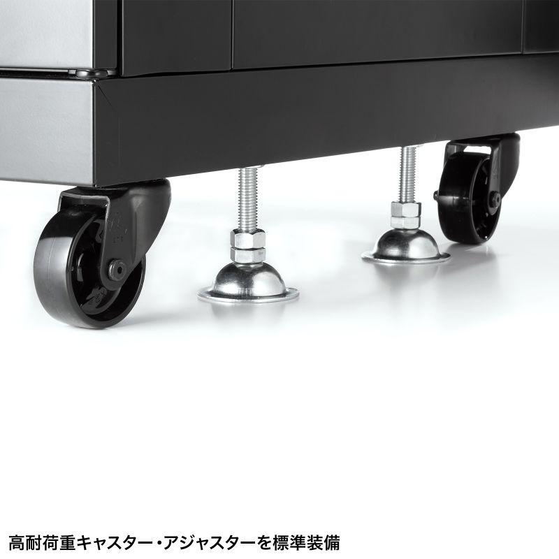 サーバーラック 19インチ 中型 24U 奥行60cm パネル仕様 CP-SVNA2460BK サンワサプライ 代引き不可 個人様宅への配送不可の画像