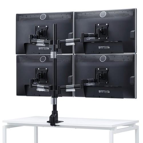 SANWA SUPPLY（サンワサプライ） モニタアーム 4画面 左右可動 支柱