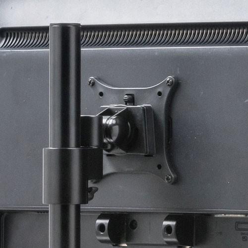 サンワサプライ CR-LA1506BK 液晶モニタースタンド CR-LA1506BK【液晶モニタスタンド(上下2面)】2面モニタ搭載可能