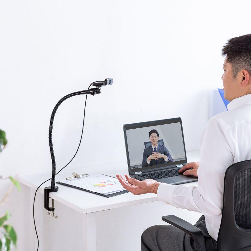 SANWA SUPPLY カメラ用フレキシブルアームスタンド クランプ式 1