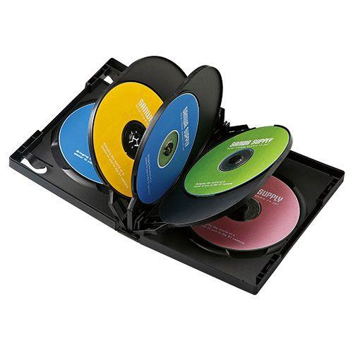 予約販売品 DVDトールケース 8枚収納 ブラック 27mm 驚きの価格が実現 サンワサプライ ネコポス非対応 DVD-TW8-01BK