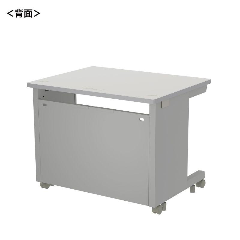 eデスク オフィスデスク グレー 幅90cm 奥行70cm 高さ70cm ED-SK9070GY サンワサプライ 代引き不可 個人様宅への配送不可の画像