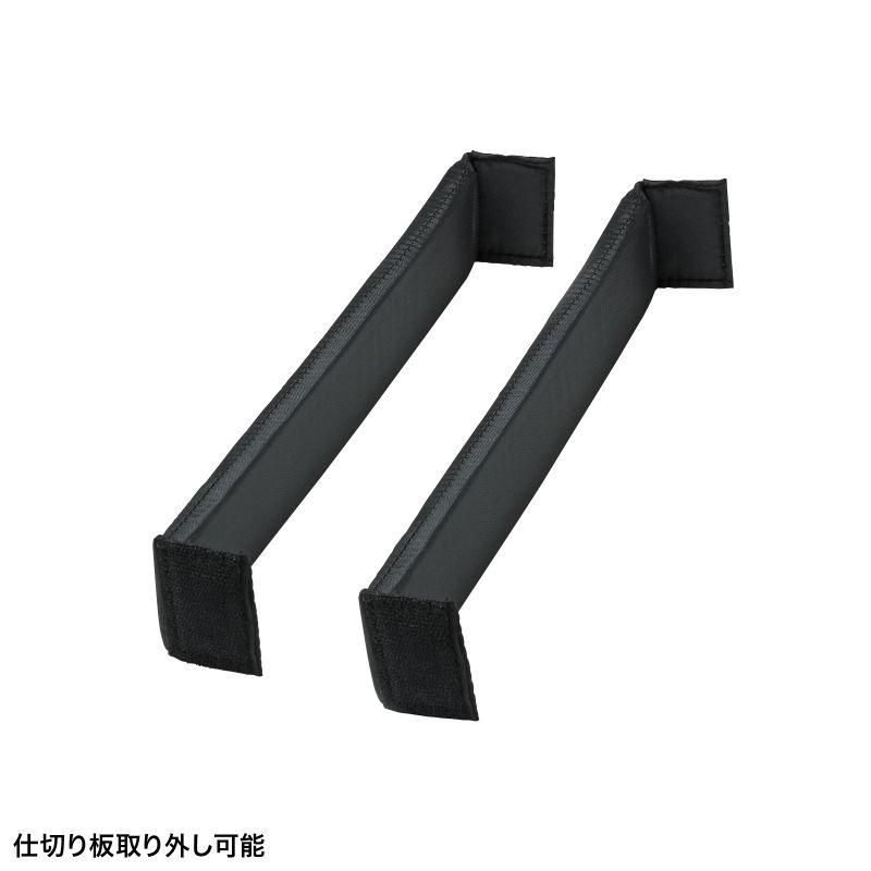 訳あり新品 PCアルミケース バッグ 鍵付き 15.6インチ 仕切り板/小物収納ポーチ付き ショルダーベ BAG-AL4N2 サンワサプライ 外装に傷・汚れあり_3