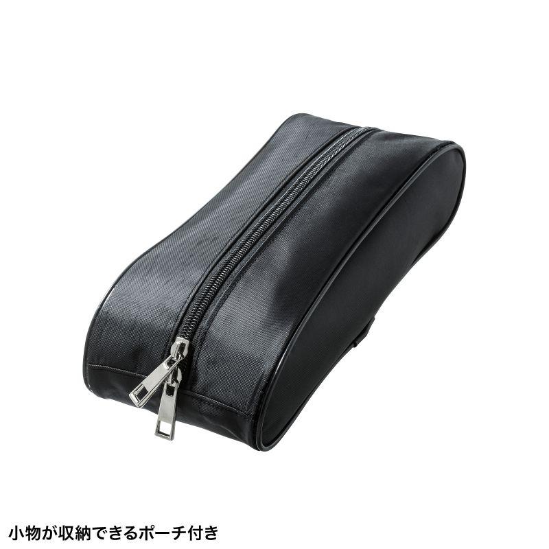 訳あり新品 PCアルミケース バッグ 鍵付き 15.6インチ 仕切り板/小物収納ポーチ付き ショルダーベ BAG-AL4N2 サンワサプライ 外装に傷・汚れあり_4
