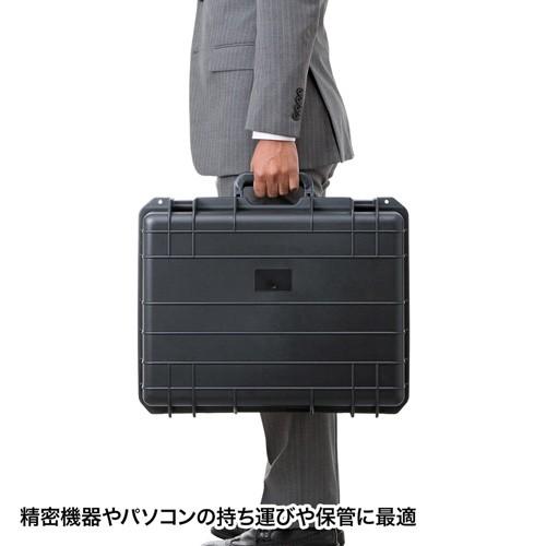 訳あり新品 ハードケース PP樹脂製 密閉ダイヤル 鍵付き 18型ワイド対応 パッケージにキズ、汚れあり EES-BAG-HD2 サンワサプライ｜esupply｜03