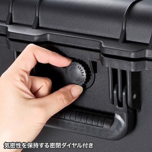 訳あり新品 精密機器キャリー ハード ケース 大型 キャスター PC 工具 パッケージにキズ、汚れあり EES-BAG-HD5 サンワサプライの画像