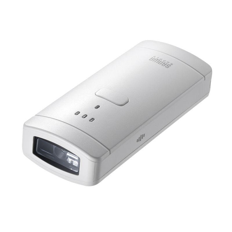 訳あり新品 バーコードリーダー qrコードリーダー バーコードスキャナー Bluetooth 2次元 １次元 BCR-BT2D3W サンワサプライ 外装に傷・汚れあり の商品画像