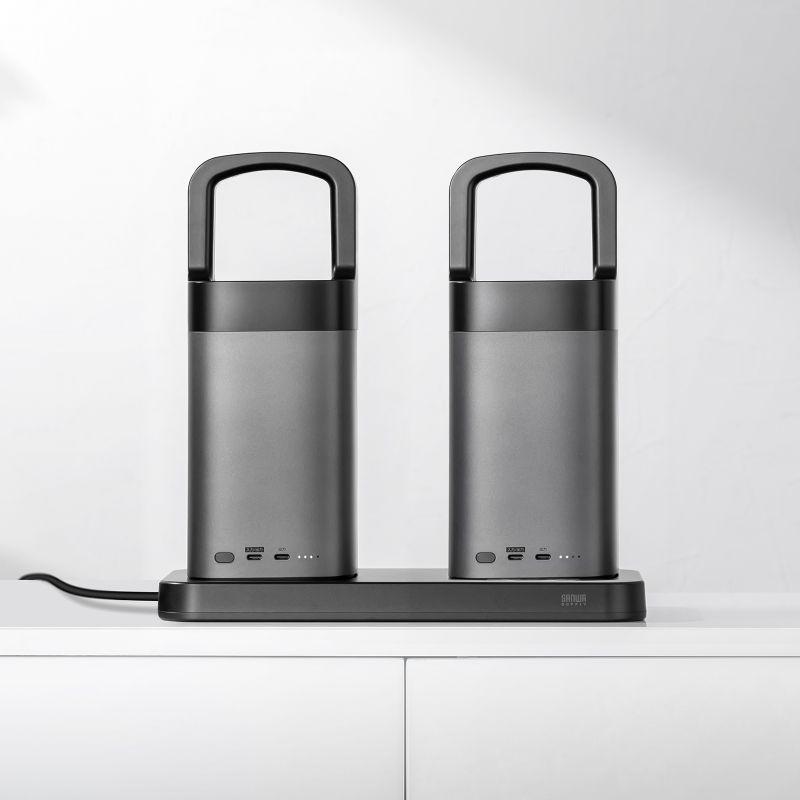訳あり新品 モバイルバッテリー ハンドル 軽量 小型 持ち運び 大容量 PD90W 高速充電 ノートPC BTL-RDC36CTR サンワサプライ 外装に傷・汚れあり_11