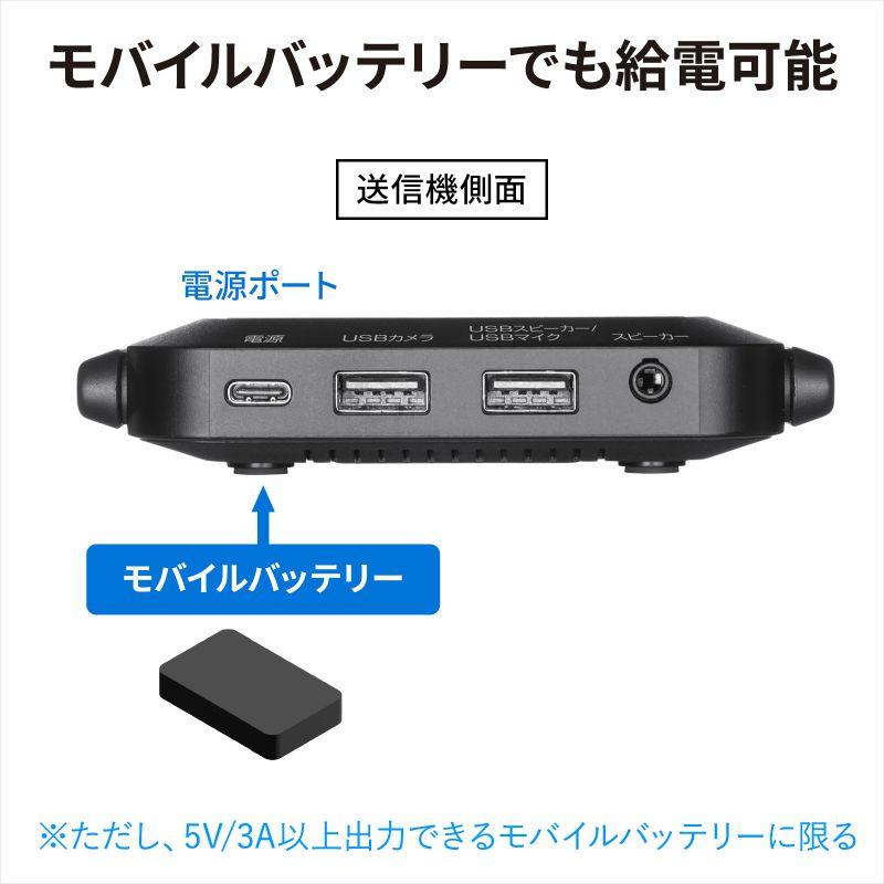 訳あり新品 WEBカメラ無線化キット USB タイプA タイプC両対応 USBマイク USBスピーカー  CMS-EXW01 サンワサプライ 外装に傷・汚れあり｜esupply｜10