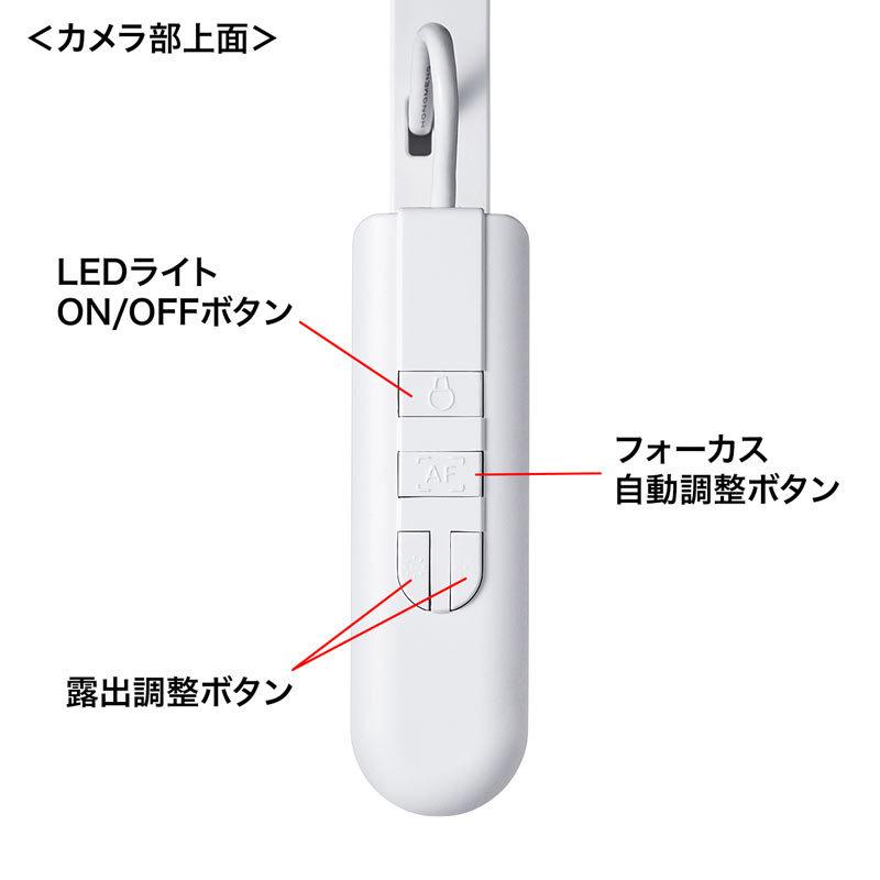 訳あり新品 USB書画カメラ 手元カメラ 高画質 800万画素 A3対応 LEDライト CMS-V46W サンワサプライ  外装にキズ、汚れあり｜esupply｜17