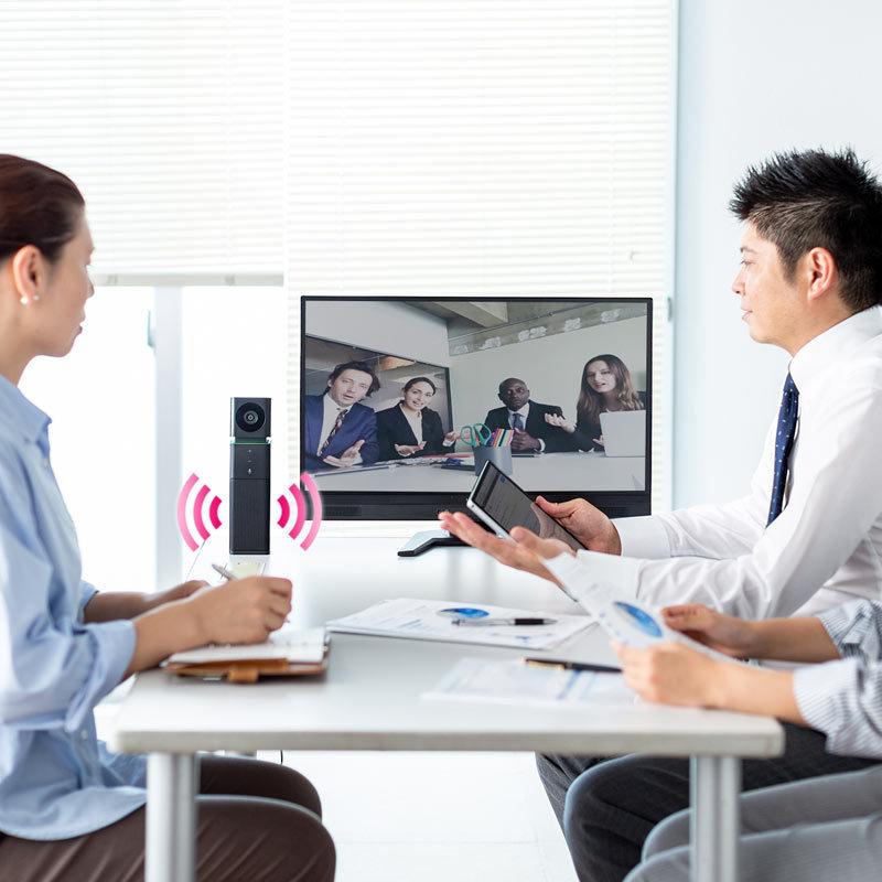 訳あり新品 WEBカメラ マイク内蔵 スピーカー内蔵 WEB会議 Skype Zoom 200万画素 CMS-V47BK サンワサプライ 外装にキズ、汚れあり