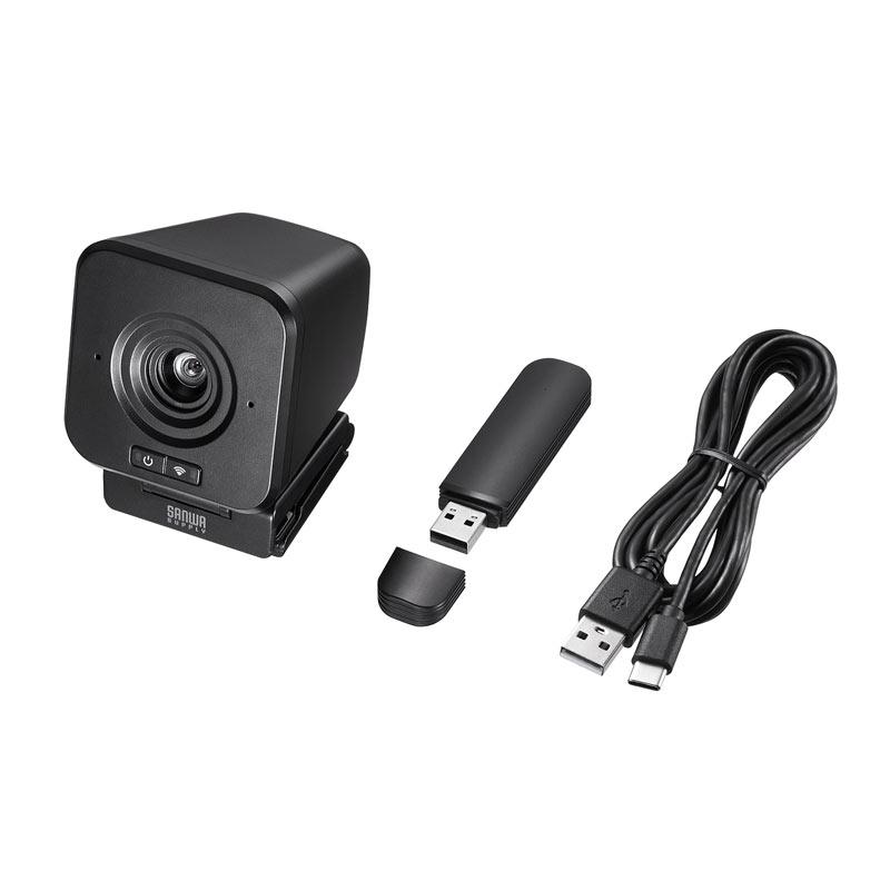 SANWA SUPPLY 訳あり新品 ワイヤレスWEBカメラ USB2.0対応 2.4