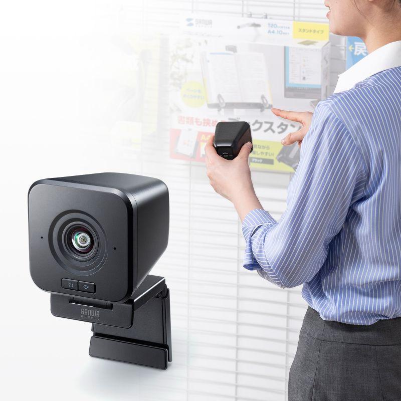 SANWA SUPPLY（サンワサプライ） 訳あり新品 ワイヤレスWEBカメラ 広角