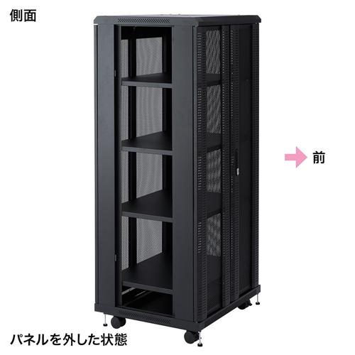 訳あり新品 機器収納ラック タワー型 鍵付 メッシュ 高さ160cm 幅70cm CP-SVCMULT3 サンワサプライ 箱に傷・汚れあり 代引不可 個人様宅への配送不可｜esupply｜08