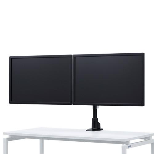 SANWA SUPPLY 訳あり新品 モニタアーム 2画面 左右可動 デュアル