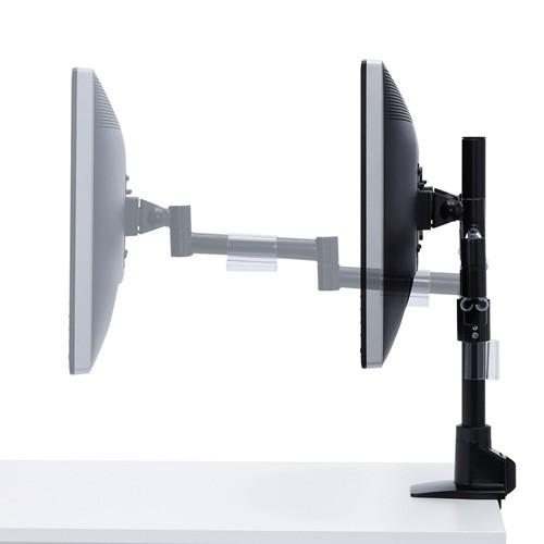 【新品未使用】サンワサプライ デュアルモニターアーム　CR-LA1502BK SANWA SUPPLY モニターアーム 2画面 デュアル 32インチ対応 黒