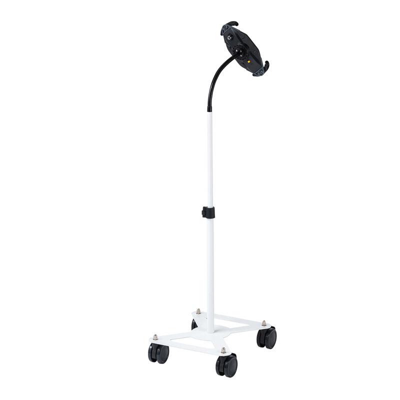 訳あり新品 iPadスタンド タブレットスタンド 大型キャスター 7〜11インチ対応 移動 鍵付 ホワイト CR-LASTTAB16W サンワサプライ 箱に傷・汚れあり