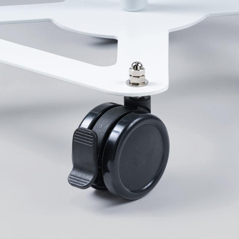 訳あり新品 iPadスタンド タブレットスタンド 大型キャスター 7〜11インチ対応 移動 鍵付 ホワイト CR-LASTTAB16W サンワサプライ 箱に傷・汚れあり