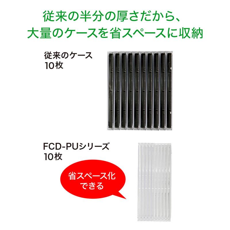 SANWA SUPPLY（サンワサプライ） 訳あり新品 薄型プラケース 50枚