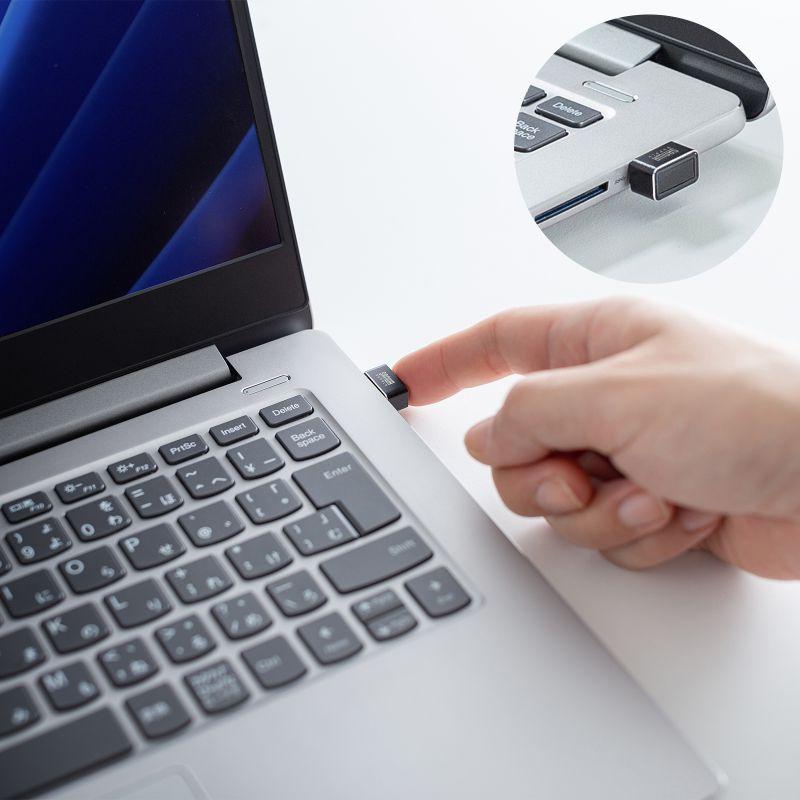 訳あり新品 指紋認証リーダー｜Windows Hello/パスキー対応 USB-A MoC FP-RD5 サンワサプライ 外装に傷・汚れあり ネコポス対応の画像