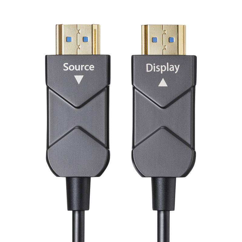 訳あり新品 光ファイバーHDMIケーブル 8K/60Hz 4K/120Hz対応 ARC対応 PS5対応 PS4対応 30m KM-HD20-UFB30LP サンワサプライ 外装に傷・汚れあり_3