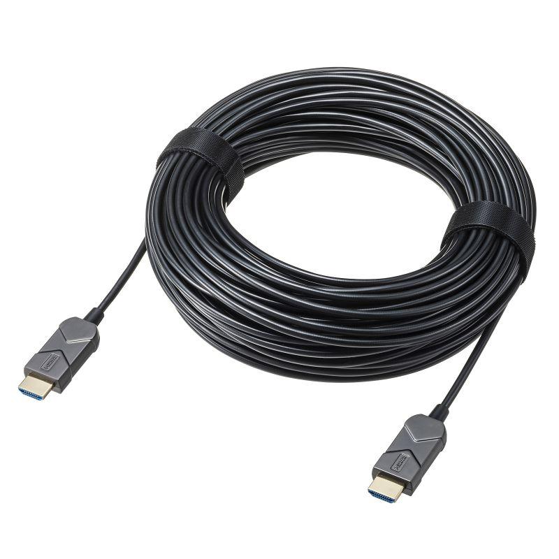 訳あり新品 光ファイバーHDMIケーブル 8K/60Hz 4K/120Hz対応 ARC対応 PS5対応 PS4対応 30m KM-HD20-UFB30LP サンワサプライ 外装に傷・汚れあり_5